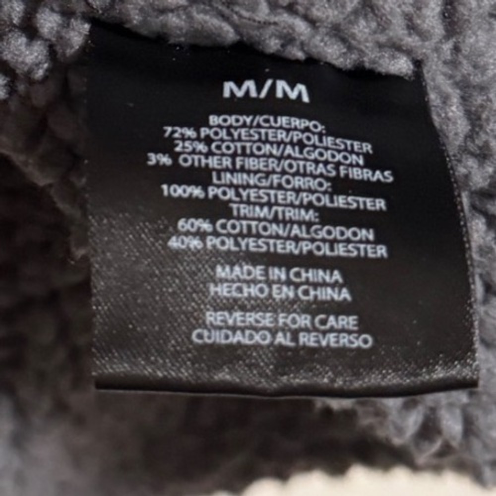 Tony Hawk Mens Gray Sherpa Lined Hooded Flannel Shirt Jacket Size Medium M - Picture 3 of 5